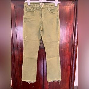L’Agence Ruth High Rise Straight Cactus Green Jeans-size 31
